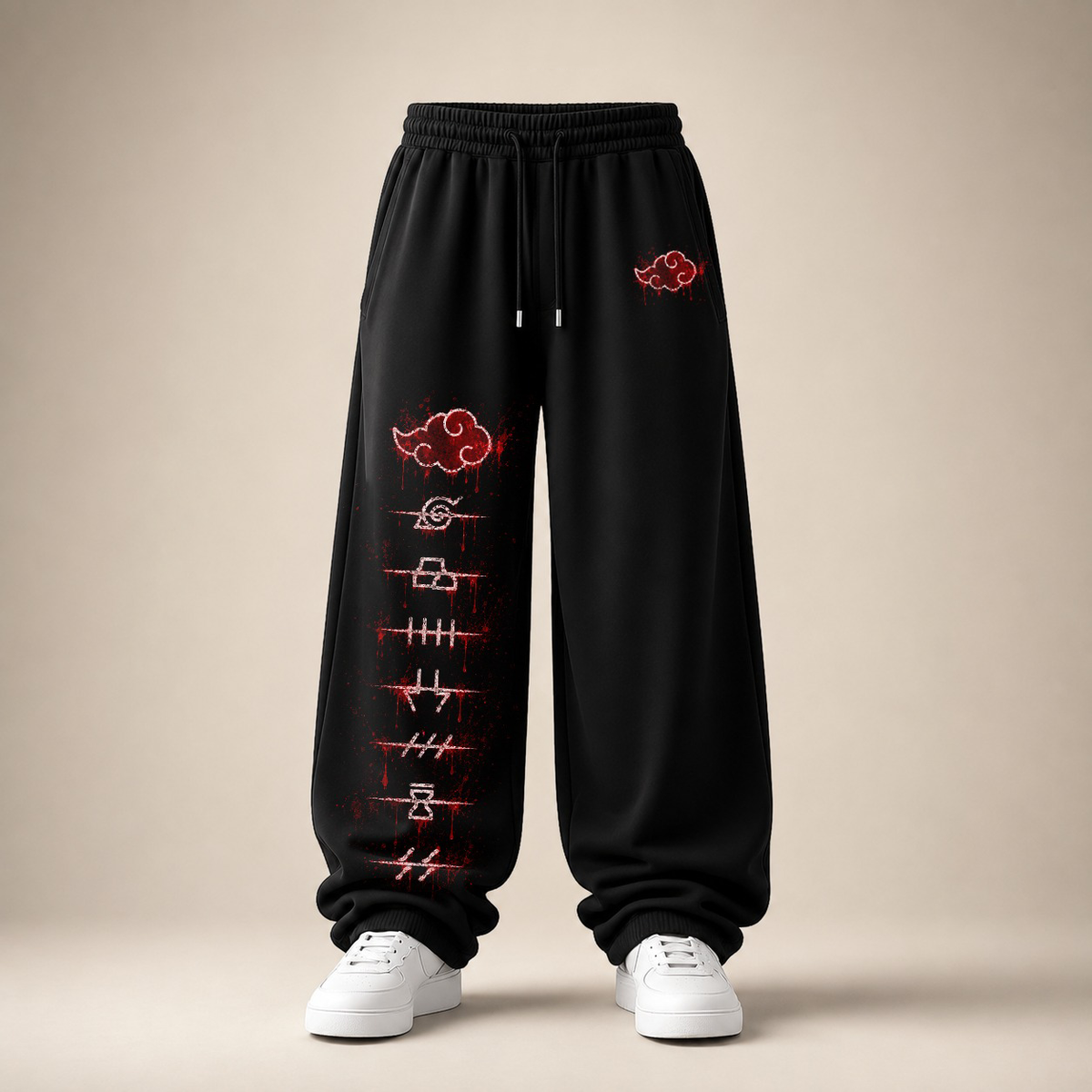 Akatsuki Marks Baggy Pant — Black clean product image