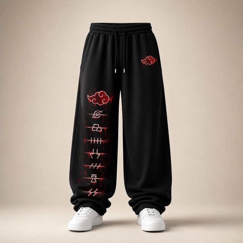 Akatsuki Marks Baggy Pant — Black clean product image