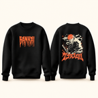 Bankai warrior sweatshirt front and back