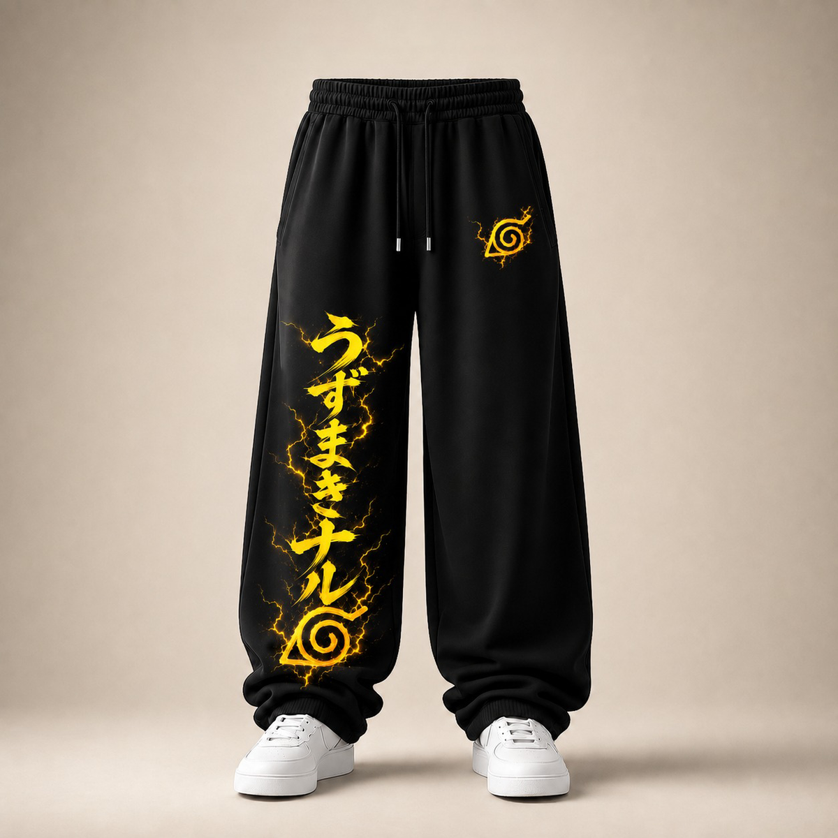 Naruto Volt Baggy Pant — Black clean product image