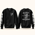 Scout Regiment sweatshirt front and back