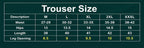 Baggy pant size guide M to XXXL