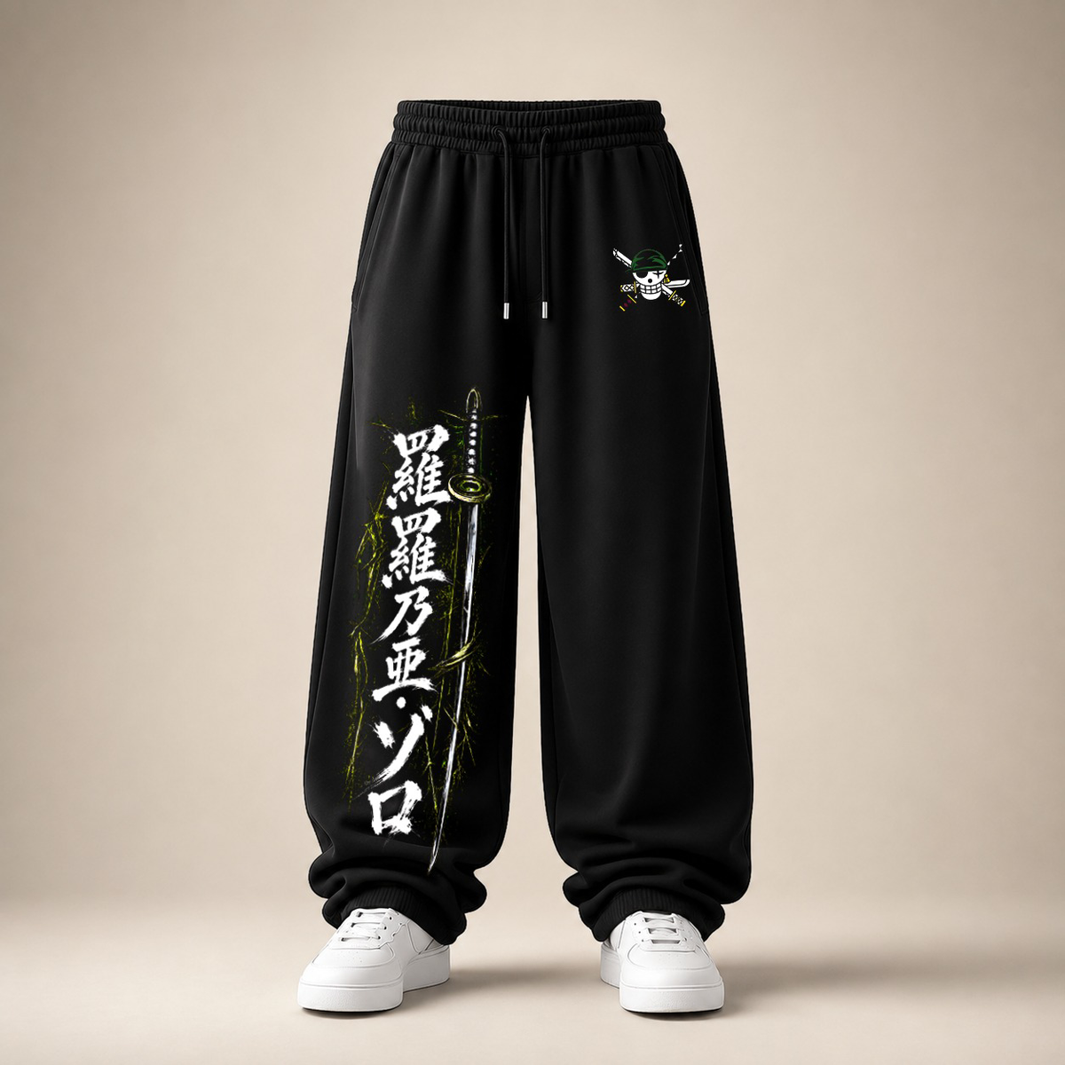 Zoro Ronin Baggy Pant — Black clean product image